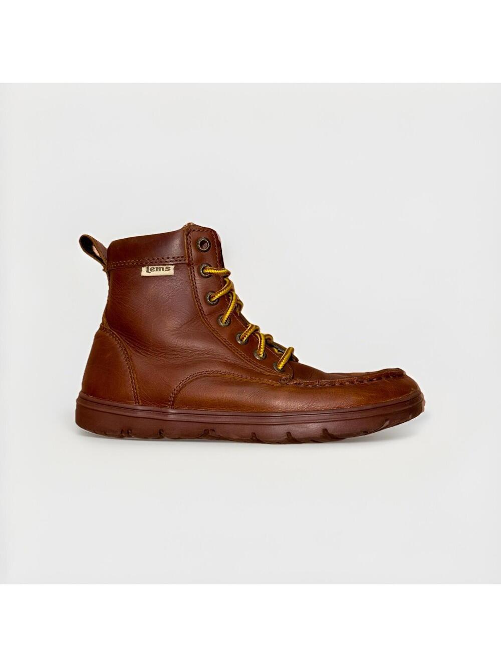 Lems Boulder Boot Russet Leather Women’s Size 7.5 Minimalist Barefoot